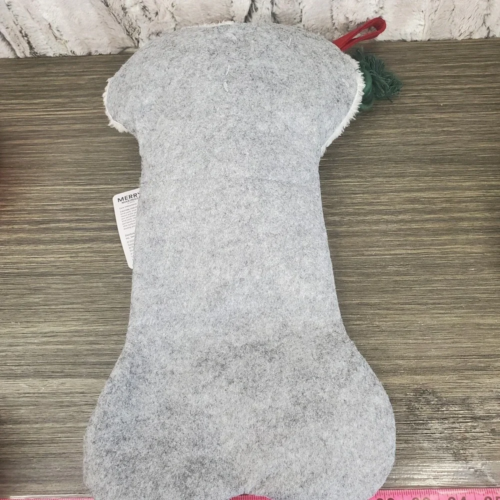 Merry Makings Grey Premium Pre-stuffed Pet Stocking Dog Toys, Medium‎